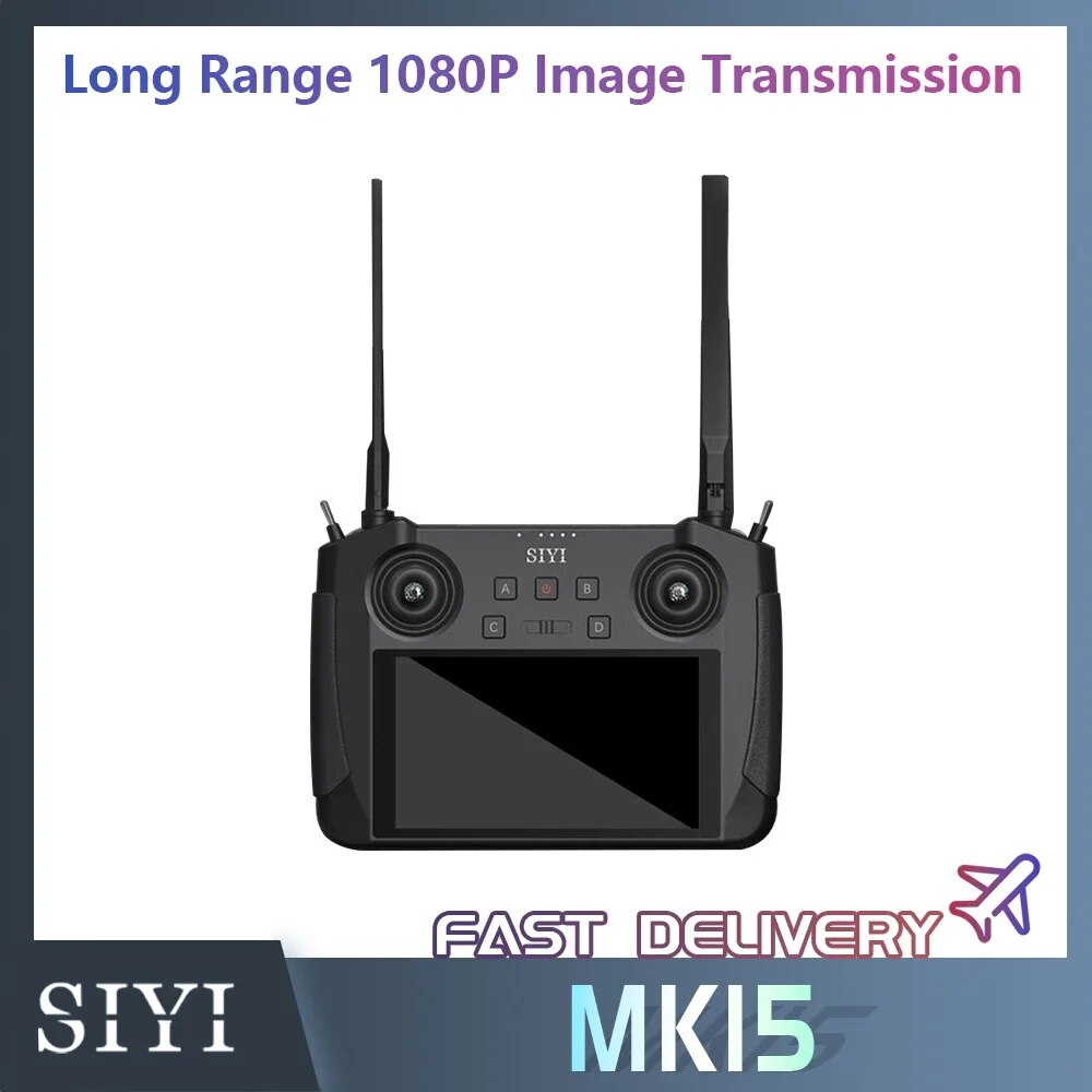 SIYI MK15 ̴ ޴  ý ۽ű , 5.5 ġ HB ũ, 1080p FPV, 15km, ȵ̵ OS, 2G RAM, 16G ROM